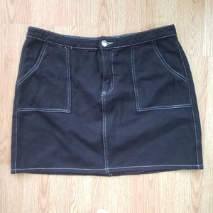 Delia's Denim Mini Skirt in black